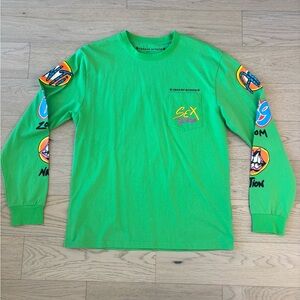 Chrome Hearts x Matty Boy S*x Records Vibrant Green Long Sleeve Tee Size Large